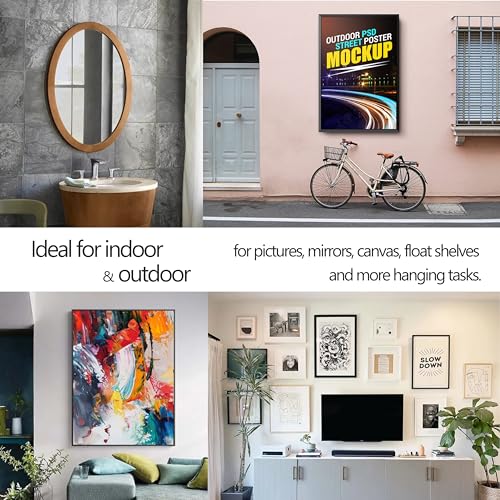 Z Clips 6" 3 Pack - French Cleat Picture Hanger Heavy Duty - Wall Mirror Mounting Bracket - Flush Mount Hanging Kit for Shelf, Painting, Frames, Cabinet, Soundbar, Whiteboard or Headboard - 60 lb - size: 6" 3 Pairs, style: Thick