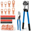 Battery Cable Crimper Kit AWG 10-1/0, with Lugs & Tubing