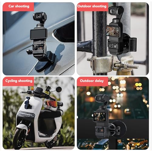 GoolRC Magnetic Camera Mount, DJI OSMO Magnetic Mounts for Pocket 3, Multi Angle Adjustable Magnets Suitable for Pocket 3, Gopro, Mount Holder Adapter Kit with 1/4 Screw Hole