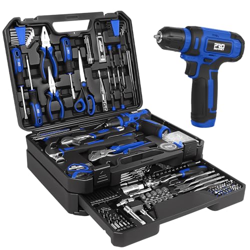 Prostormer 369-Piece Drill Tool Sets Combo Kit, Blue - color: Blue