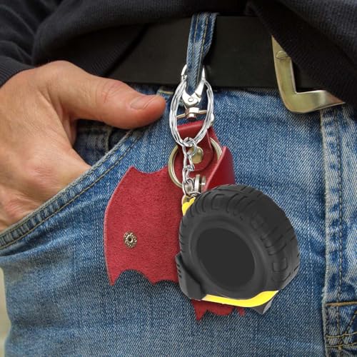 3Ft Mini Tape Measure 3 Pcs Small Measuring Tape Retractable Pocket Measurement Tapes Metric/Inch Keychain Tapes Measure Easy Read