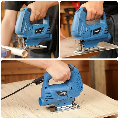 4.5Amp Corded Jig Saw 3000 RPM 6-Speed Wood Cutter Hand Saw