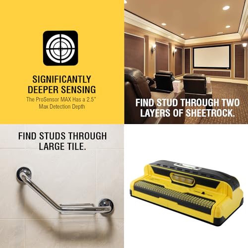 Franklin Sensors ProSensor MAX 13-Sensor Stud Finder, 2.5-in Deep Detection