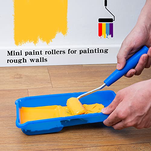 Mister Rui Paint Roller Kit, 9 Pack, 2 Inch Microfiber Paint Roller Covers - size: 2 inch (Pack of 9)