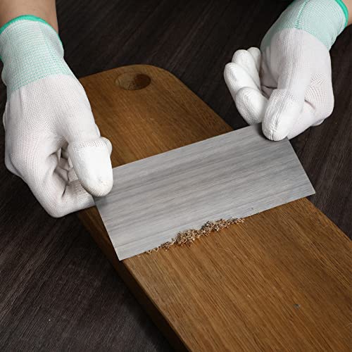 Therwen Card Scraper Burnisher, Cabinet Scraper Set for Woodworking,Silver - color: Silver