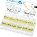 TICONN 100 Pcs Solder Seal Wire Connectors, Heat Shrink Butt Splice - size: Yellow 100 Pieces