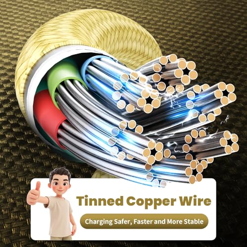 4 in 2 Multi Charging Cable for iWatch Charger, 2Pack 5FT Travel Essentials - color: Yellow, size: 2Pack 5FT