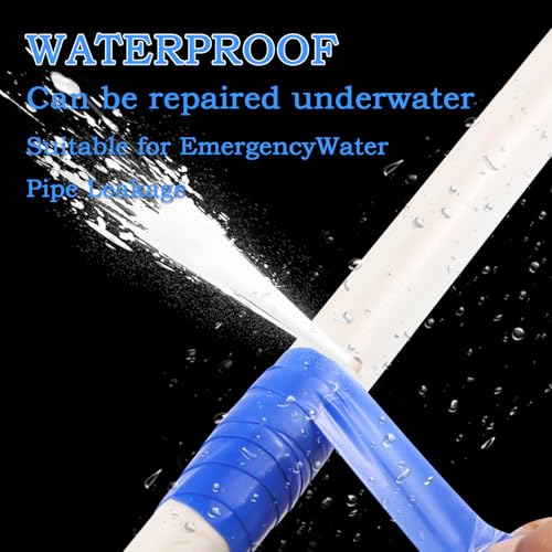 Self Fusing Silicone Tape 1 in x 5' Blue Waterproof Rubber Leak Proof Sealing Silicone Rubber Self-amalgamating Tape for Emergency Hot and Cold Water Pipe Repairs and Tool Fixation - size: 1 Roll - 5 ft - Blue - 20 mil Thickness