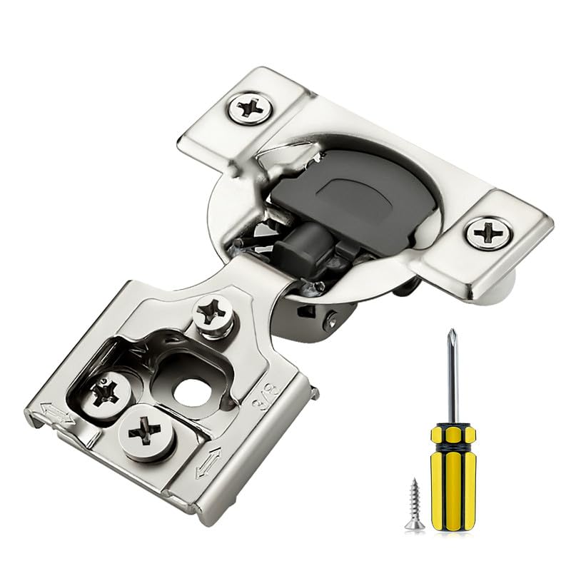 Ravinte 3/8 Inch Overlay Soft Close Hinge Kitchen Cabinet Hinges 10 Pack - size: 3/8 inch Overlay