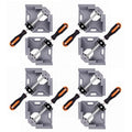 8pcs Corner Clamp - Right Angle 90 Degree Wood Clamps For Woodworking, With Adjustable Swing Jaw Aluminum Alloy Frame, For Welding, DIY Woodworking - style: 8pcs