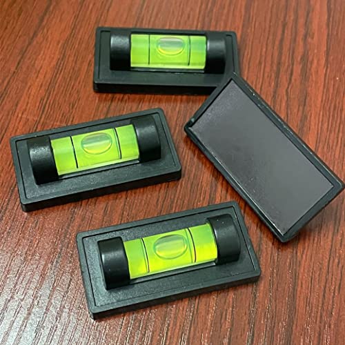 4Pcs Magnetic Bubble Spirit Level RV Standard Levels Magnet RV Levelers Tool for RV Camper, Travel Trailer, Motorhome, Tripod, Turntable, Phonograph (Set-A)