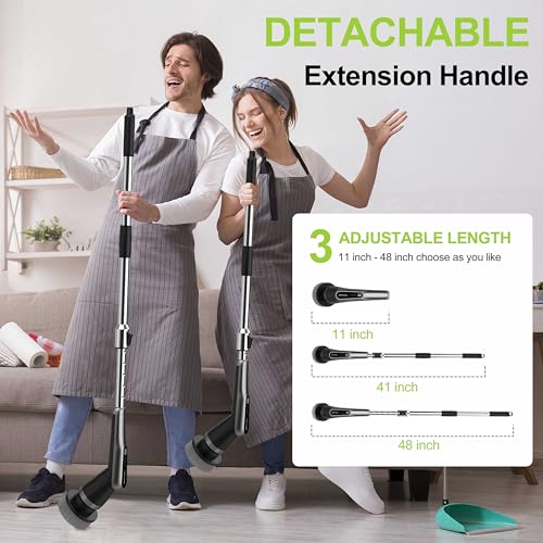 Dreazu Pro Electric Spin Scrubber, 10‑in‑1 Shower Scrubber for Bathroom - color: Metalgray