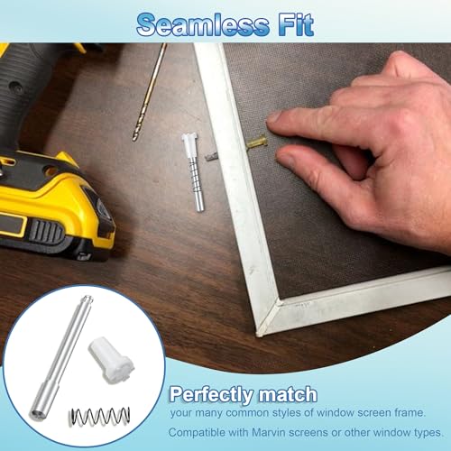 25 Pack Window Screen Plunger Latches with Caps White - color: White