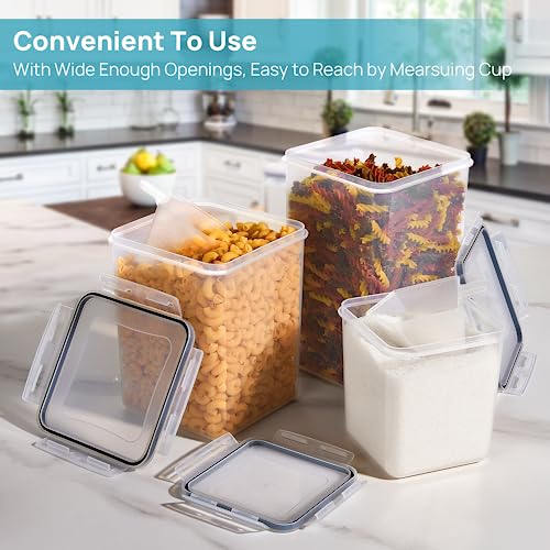 Vtopmart 10 PCS Flour and Sugar Storage Container Sets for Advanced Baker | For Bulk Flour and Sugar Storage, Airtight Seal, Multiple Sizes, BPA Free, Food Grade Material, Dishwasher Safe (Not Lids) - size: 10 Pack