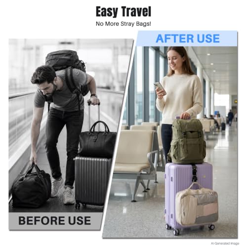 Vigorport Stainless Steel Luggage Hook Strap, Heavy Duty Add A Bag J Hook