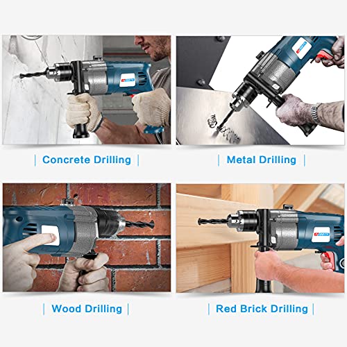 10 Piece Masonry Drill Bits for Tile Glass Ceramic Wall Brick Stone Soft-Metal Wood, Concrete Drill Bit Set,Carbide Tungsten Steel Alloy - size: 10 Piece Mixed Size Drill Bit Set