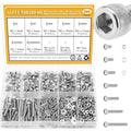 565 Pieces M3 Screws Nuts Washers Set, Sutemribor M3 x 4/6/8/10/12/16/20mm Hex Socket Head Cap Screws Nuts Washers Assortment Kit, 304 Stainless Steel, Fully Threaded - size: M3, style: Socket Head