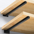 16 Inch Floating Shelf Brackets Heavy Duty, Square Shelving Brackets, Metal Floating Shelf Supports, Black Wall Mount Brackets 4 Pack - size: 16 Inch
