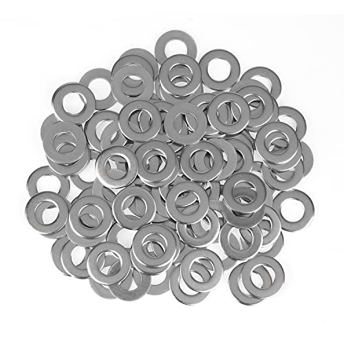 5/16 Inch Flat Washers, 304 Stainless Steel Flat Washers, 100 Pieces - size: 5/16" (100 Pieces)