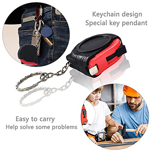 5 Pack Kids Tape Measure 3ft/1m, Retractable Mini Keychain Measuring Tape