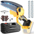 bellaDimora Cordless 6-Inch Mini Chainsaw for DeWalt 20V MAX Battery