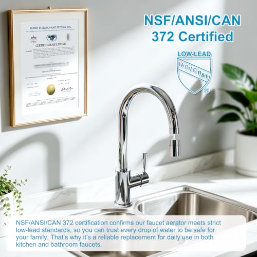 Hibbent 4-Mode Faucet Aerator, Faucet Sprayer Attachment, Chrome - color: Chrome, style: Four Modes