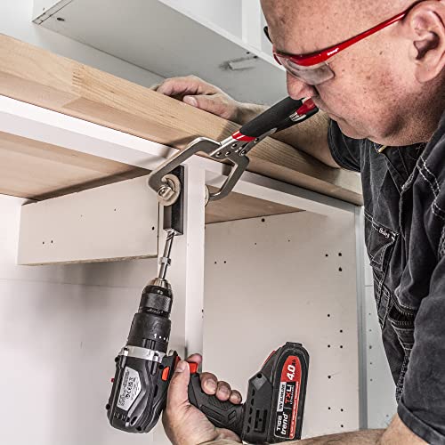 Trend Pocket Hole Jig Kit with Dual Column Jig, Face Clamp, HSS Drill Bit & Depth Setting Collar, 2 Square Bit Drives & 100 Pocket Hole Screws, PH/JIG - style: Dual Column
