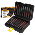 Extra-Long Allen Hex Bit Socket Set: 20-Piece 3/8 Inch Drive, 110mm S2 Steel, Standard SAE & Metric (1/8-Inch - 7/16-Inch, 3-12mm) for Impact Drills and Ratchet Wrenches - style: 110mm Allen Hex Bit Socket Set