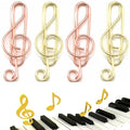 40 Pcs Note-Shaped Paper Clips - Fun Metal Paperclips Perfect for Office, School, Home File Organization, Wedding, Party Decorations, and DIY Crafts (Gold, Rose Gold) - style: NOTE