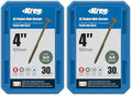 Kreg SML-C4X400-30 XL Pocket-Hole Screws 4", (30 Count) (Pack of 2) - size: #14 x 4 inch