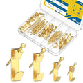 Uniclife 90 Pcs Heavy Duty Picture Hanging Kit, Picture Hanging Hooks,Gold - size: 90 Pcs, style: Gold