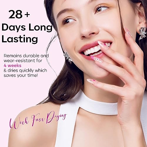 modelones Pink Gel Nail Polish Set 6 Colors, Hot Neon Light Dark Milk Pink - color: A A A0 Pink Shades