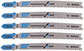Bosch T123X 5 Pieces 4 in. 10-24P TPI Progressor for Metal T-Shank Jig Saw Blades - size: 4" 10-24 P TPI - 5 pcs, style: Fast Cuts & Long Life for Metal