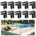 10 Pack Corner Railing Glass to Glass Clamps, Double Side Glass Clip - size: 10 Pack, style: 90 Degree