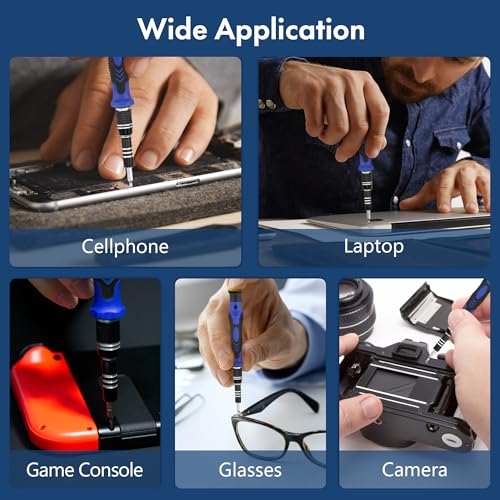 XOOL 82 in 1 Precision Screwdriver Set, Magnetic Electronics Repair Tool Kit with Flexible Shaft and Extension Rod, Compatible for PC, Laptop, iPhone, PS4, PS5, Xbox, Camera, Computer, Tablet - size: 82 in 1