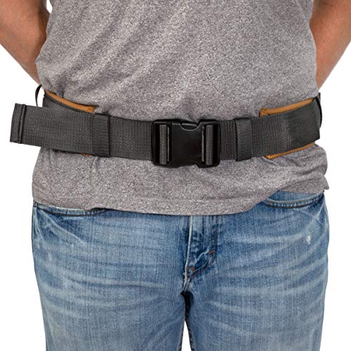 Dickies Heavy-Duty Padded Work Belt for Contractors, Quick-Release Buckle, Adjustable, 3-Inch Width, Holds Most Tool Belt Pouches, Grey/Tan - color: Tan