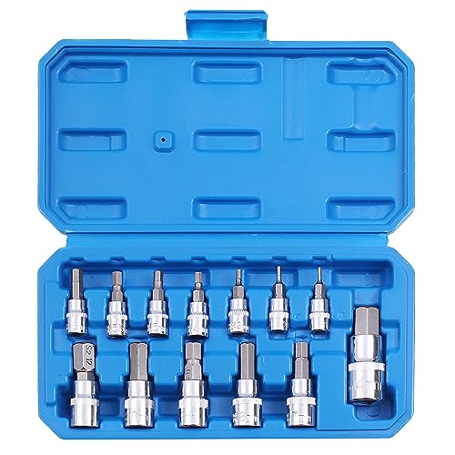 Hex Bit Socket Set, 13-Piece Metric 2mm - 14mm
