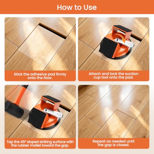 Floor Gap Fixing Tools for Laminate, Hardwood, Vinyl Plank & LVP Flooring
