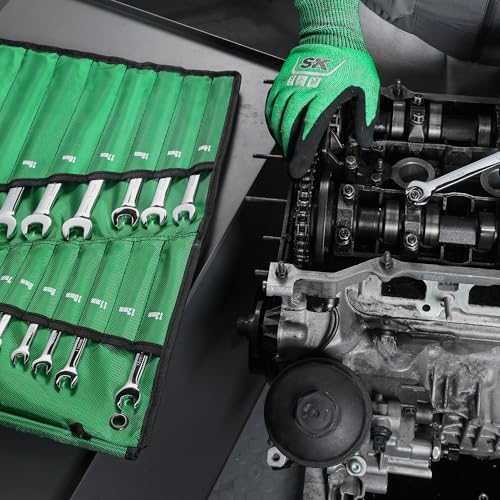 SK Combination Wrench Set, Metric 6 to 32mm, 22-Piece, Premium CR-V Steel - size: Metric 6 to 32 mm