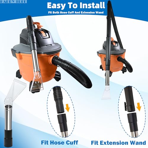 Happy Tree Universal Fit All Existing Shop Vacs with 2-1/2" &1-7/8" &1-1/4" Adapter Wet Extraction Accessory for Upholstery & Carpet Cleaning & Auto Detailing Shop Vac Extractor Attachment Hose Kit - size: Small