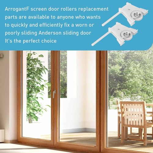 Lower Sliding Screen Door Roller Assembly Replacement for Andersen