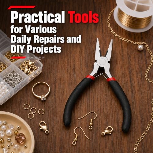 8Pcs Mini Pliers Set for Jewelry Making, Electronics & DIY Crafts