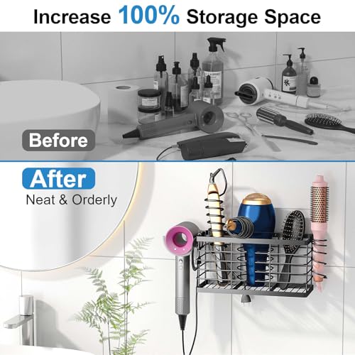 2026 Upgraded 3-in-1 Universal Hair Tool Organizer, XL Size, Black - color: XL-Black