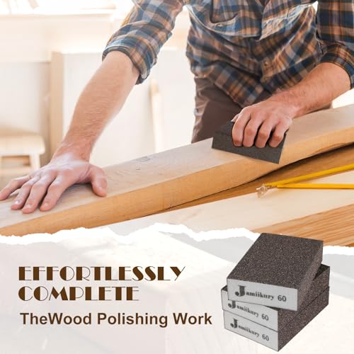 8pcs Sanding Blocks Assortment Kit, Sponge Sand Block Washable and Reusable, Wet & Dry Sandpaper Block - 36/60/80/150 Grit x 1pcs, 120/220 Grit x 2pcs - size: 36/60/80/120/150/220 Grits