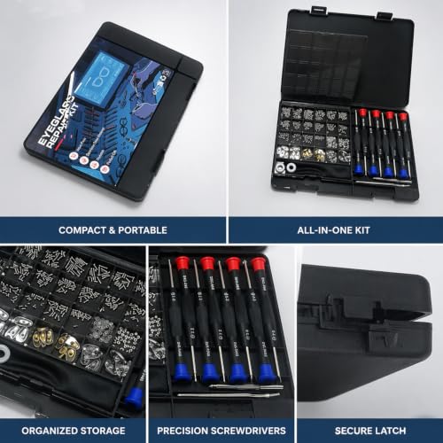 37 PCS Glasses Repair Kit for Eyeglasses Sunglasses