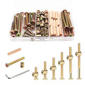 Crib Screws Hardware Replacement Kit - 26 Set Baby Bed Frame Bolts,Barrel Nuts&Wooden Dowel Pins Set - M6x16/40/50/60/70/80 mm Hex Drive Socket Cap Screws Nuts for Beds Headboards Chairs Furniture - size: 26 Set-6 size