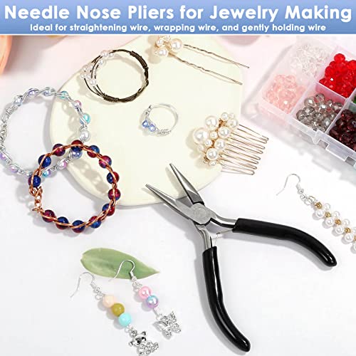 Billbotk Chain Nose Pliers For Jewelry Making, Flat Nose Jewelry Pliers, Craft Pliers For Jewelry Making - style: Chain Nose Pliers