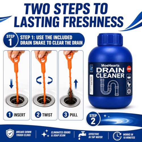 Drain Cleaner for Hair Clog, Controls Odors Sink Cleaner 1PCS - size: 1PCS