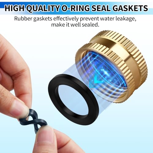 Boltigen Vacuum Breaker Repair Kit, Frost Free Outdoor Faucet ASSE 1019-A Repair Kit, Hose Bib Replacement with 3/4GHT Outdoor Faucet Cap for Anti-Siphon Sillcock Valves, 1 Set