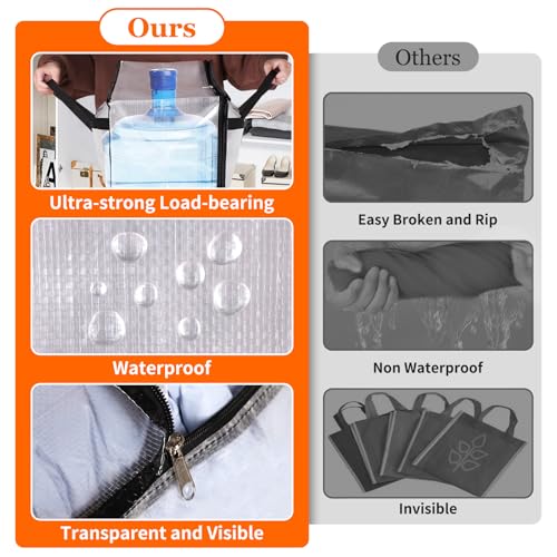 TasticTotes 6 Pack Clear Storage Bags for Comforter, Clothes & Bedding, 40L - size: 40L